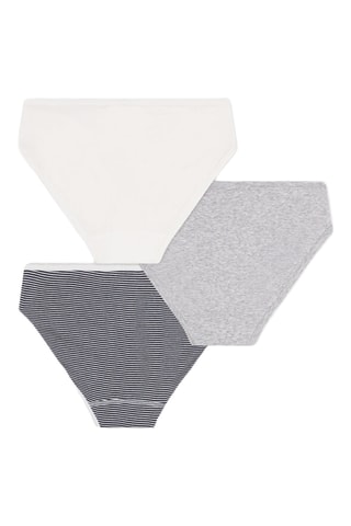 3 culottes - Blanc et gris