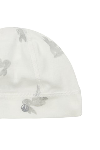 Bonnet de naissance - Gris et blanc