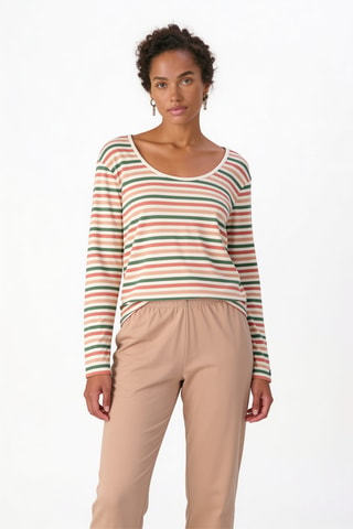 Pyjama - Orange et blanc