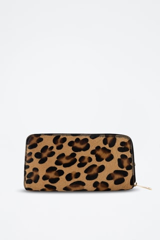 Cartera de piel Edge - Marrón