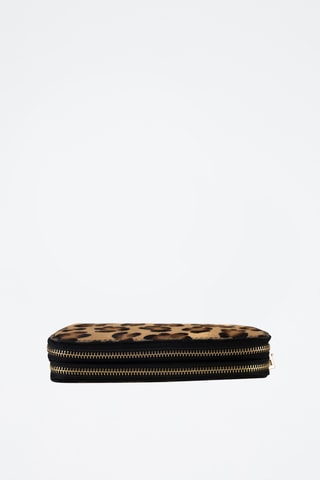 Cartera de piel Edge - Marrón