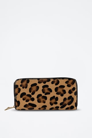 Cartera de piel Edge - Marrón
