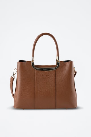 Bandolera de piel Olivia - Camel