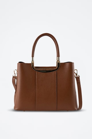 Bandolera de piel Olivia - Camel