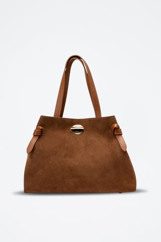 Bolso shopper de piel Gina Vera - Camel