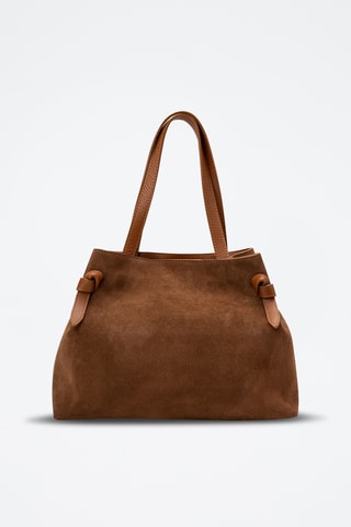 Bolso shopper de piel Gina Vera - Camel