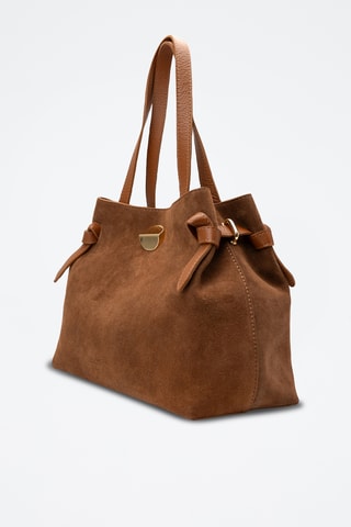 Bolso shopper de piel Gina Vera - Camel