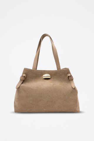 Bolso shopper de piel Gina Vera - Topo