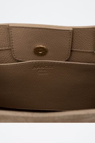 Bolso shopper de piel Gina Vera - Topo