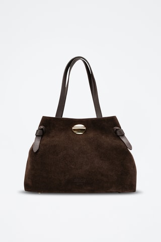 Bolso shopper de piel Gina Vera - Marrón