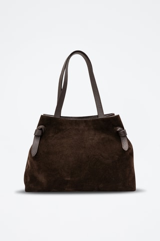 Bolso shopper de piel Gina Vera - Marrón