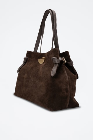 Bolso shopper de piel Gina Vera - Marrón