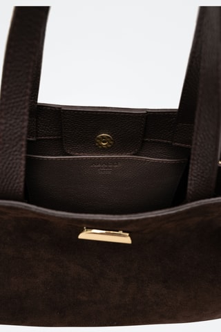 Bolso shopper de piel Gina Vera - Marrón