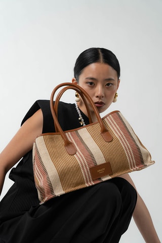 Bolso de piel Lyn - Camel