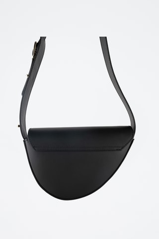 Bandolera de piel Raily - Negro