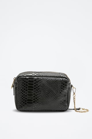 Sac bandoulière en cuir Cleo - Noir