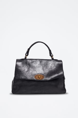 Bolso de piel Tina - Negro