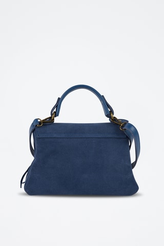 	Bolso de piel Frange  - Azul