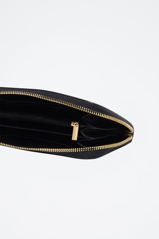 Cartera de piel Wally - Negro