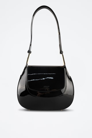 Bandolera de piel Wayne - Negro