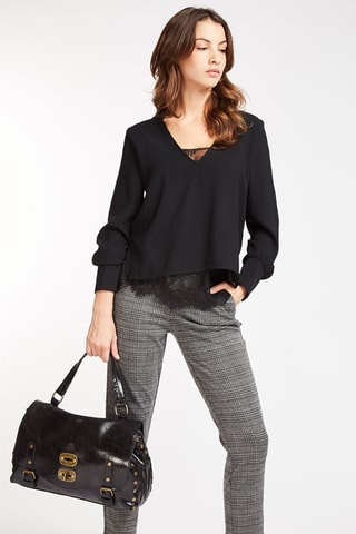 Bolso de piel Gavi - Negro