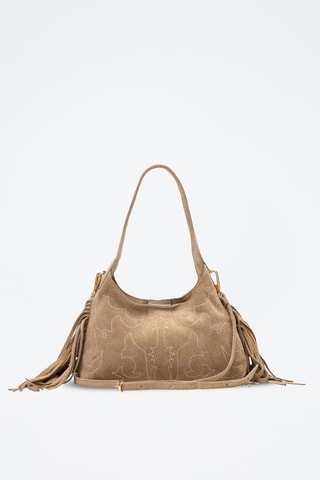 Bolso shopper de piel Rodeo - Topo