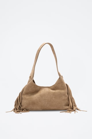 Bolso shopper de piel Rodeo - Topo