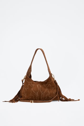 Bolso shopper de piel Rodeo - Camel