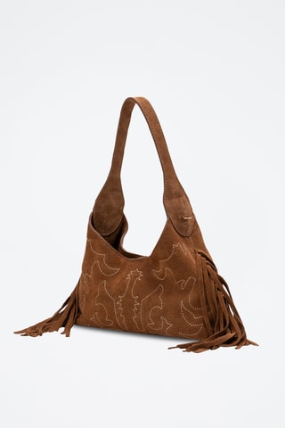 Bolso shopper de piel Rodeo - Camel