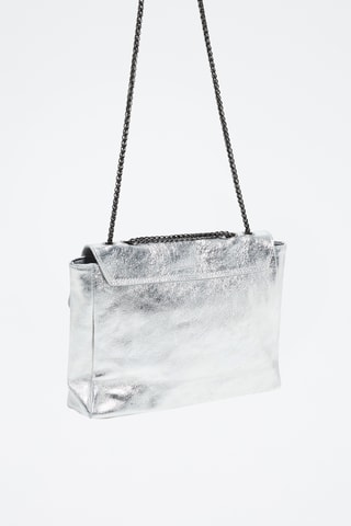 Bandolera Maku - Plateado y negro