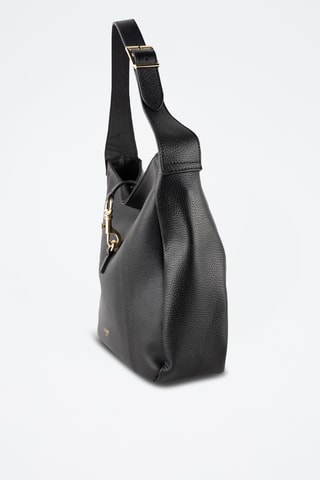 Bandolera de piel Lexid - Negro