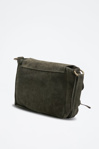 Bandolera de nobuk Katya - Verde