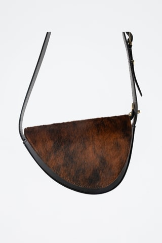 Bandolera de piel Vael - Marrón