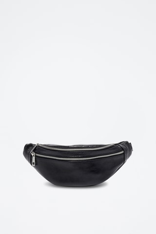 Riñonera de piel Lyat - Negro