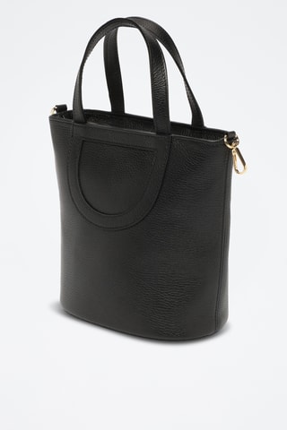 Bandolera de piel Saia - Negro