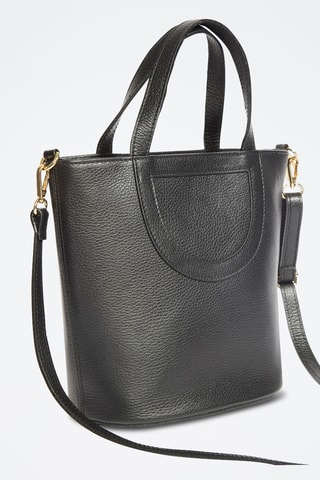 Bandolera de piel Saia - Negro
