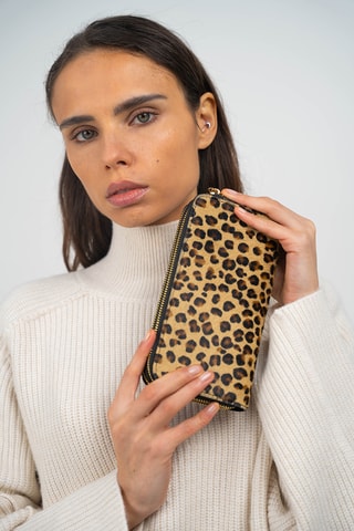 Cartera de piel Edge - Negro