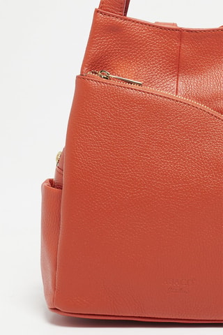 Mochila de piel Nala - Naranja