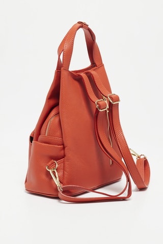 Mochila de piel Nala - Naranja