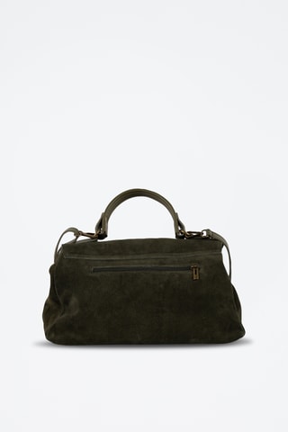 Bolso de piel Mick  - Verde oscuro