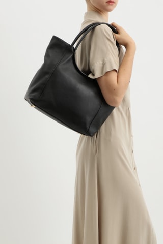 Bolso de piel Julia - Negro