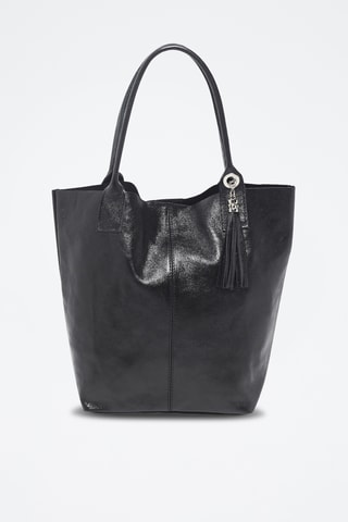 Bolso de piel Yana - Negro