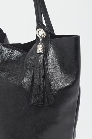 Bolso de piel Yana - Negro