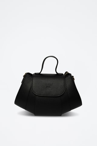 Bandolera de piel Lara - Negro