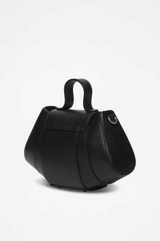 Bandolera de piel Lara - Negro