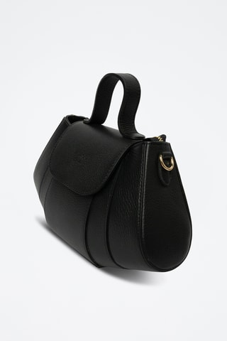Bandolera de piel Lara - Negro