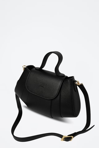 Bandolera de piel Lara - Negro