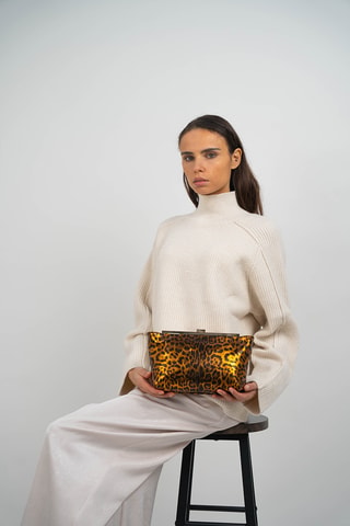 Bandolera de piel Norys - Camel