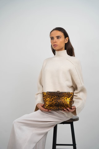 Bandolera de piel Norys - Camel
