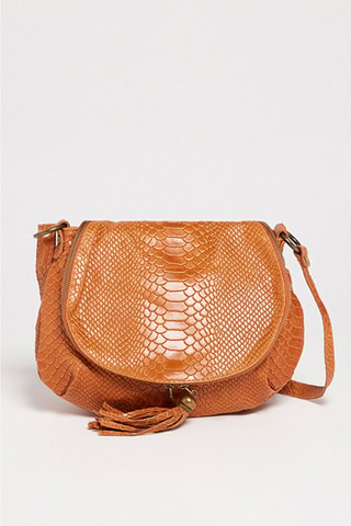 Bandolera de piel Lana - Camel